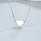 2Pcs/Set Simple Puzzle Heart Matching Pendant Couple Matching Necklace Couple Good Friends Ladies Men Hip Hop Sweater Chain
