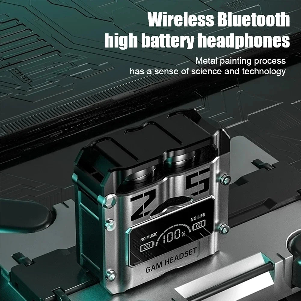 New TWS M25 Bluetooth 5.3 TWS Wireless Headphones with LED Display Stereo Headset Touch Control Earbuds Noise Reduction