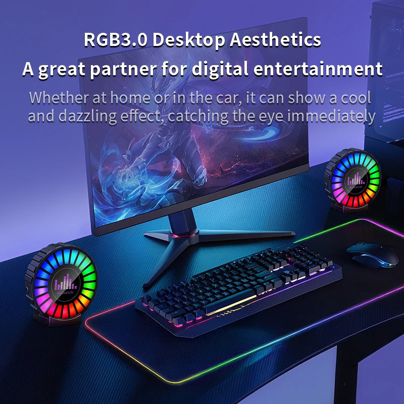 Automotive Atmosphere Light Air Outlet Rhythm Light Aromatherapy Pickup Light Automotive Air Outlet Decorative Light Colorful