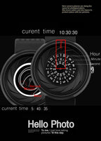 2023 men's gift Enmex creative industrial Lens and prism wristwatch coil design light sports fashion quartz watches