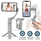 Handheld 3-Axis Gimbal Stabilizer for Smartphone Cellphone, Video Record Vlog Stabilizer for iPhone Xiaomi Huawei Samsung Mobile
