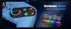 RGB Lights Wireless Controller For PS5/Playstation 5 Pro/Slim/PC Console Gamepads W/ Hall Effect Turbo Vibration Game Joystick