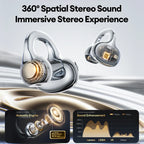 Lenovo LE302 Wireless Bluetooth 6.0 Headset Long Battery Life Sports Ear Clip Earphones HIFI Stereo Noise Cancelling Headphones