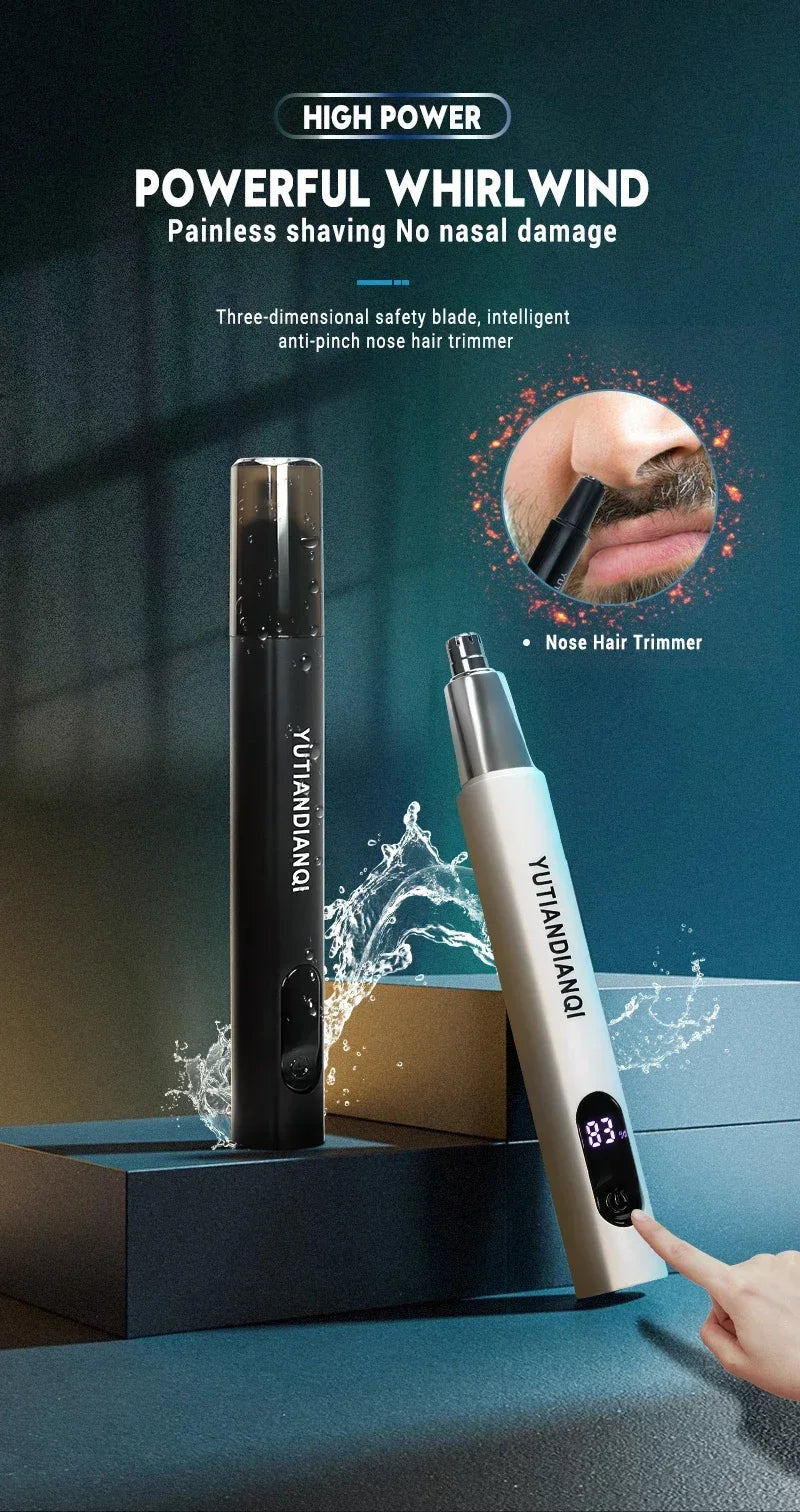 Recortadora eléctrica portátil 2 en 1 de vello de nariz y orejas 2024. Profesional, indolora y portátil.ow For Men