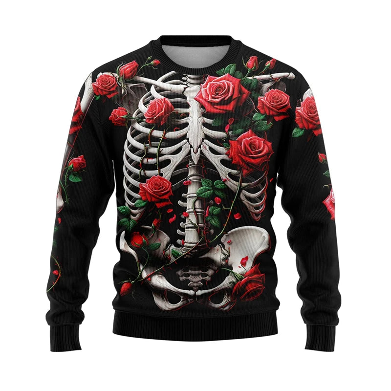 Hilarious Santa Claus Ugly Christmas Sweaters for Men Funny Animal Graphic Sweatshirts Xmas Holiday Unisex Pullovers Sweater Top