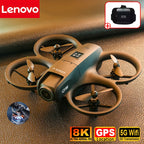 Lenovo D16 Drone 8K Aerial HD Profesional Dual-camera Helicopter Optical Flow Positioning Avoidance Bushless Motor GPS Drone UAV