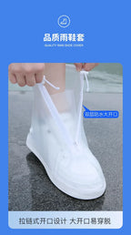 Silicone Waterproof Shoe Cover Unisex Shoes Protectors Rain Boots for Indoor Outdoor Rainy Reusable Quality non-slip shoe Cover