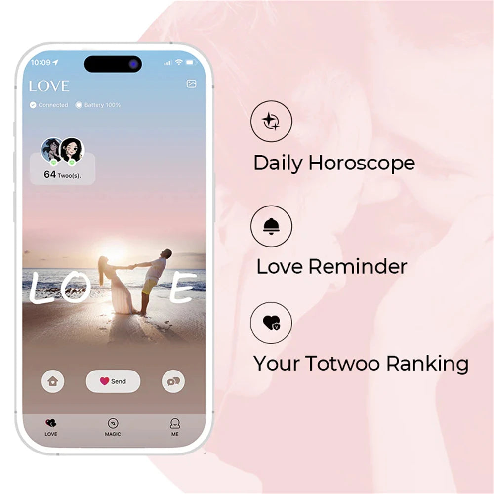 TOTWOO Sun & Moon Touch Necklaces with Agate Vibration & Light Up Necklace For Long Distance Relationship Gifts Couples Necklace