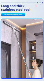 Silicone Scraper 50cm Wiper Floor Mop 360 Complete Household Magic Cleaning Broom Living Room Bathroom Cleaner Brooms Tool