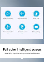 New Top A9pro Configuration Bluetooth Lcd Smart Color Screen Wireless Active Noise Reduction Super Long Battery Lifeheadset