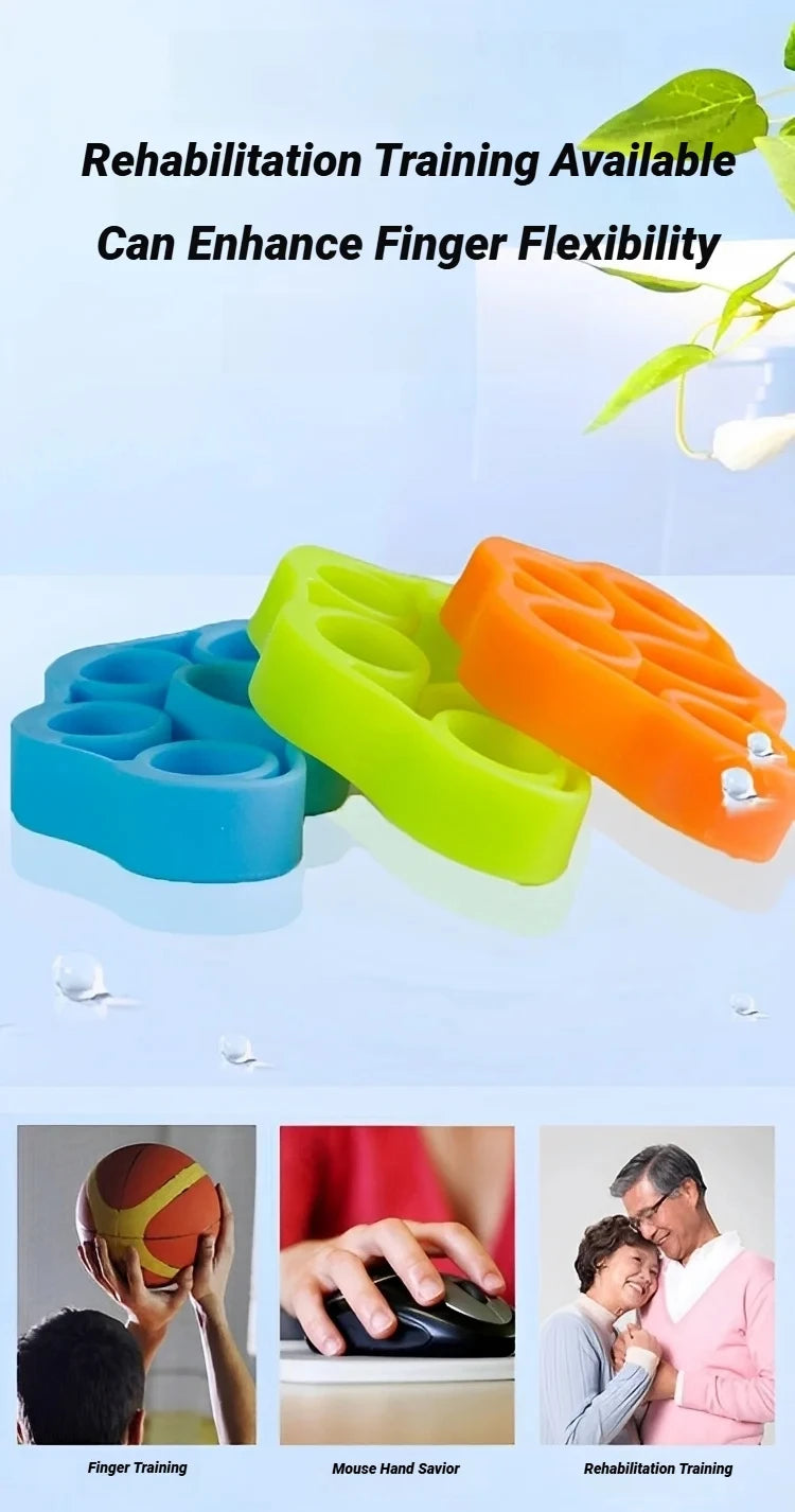 Silicone Five-Finger Training Hand Expanders Exerciser Wrist Stretcher Finger Gripper Expander Strength Rehabilitation Tensioner