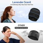 360° Gel Migraine Ice Head Wrap Headache Relief Hat for Migraine with Hot & Cold Therapy Flexible Ice Head Wrap for Sinus&Stress