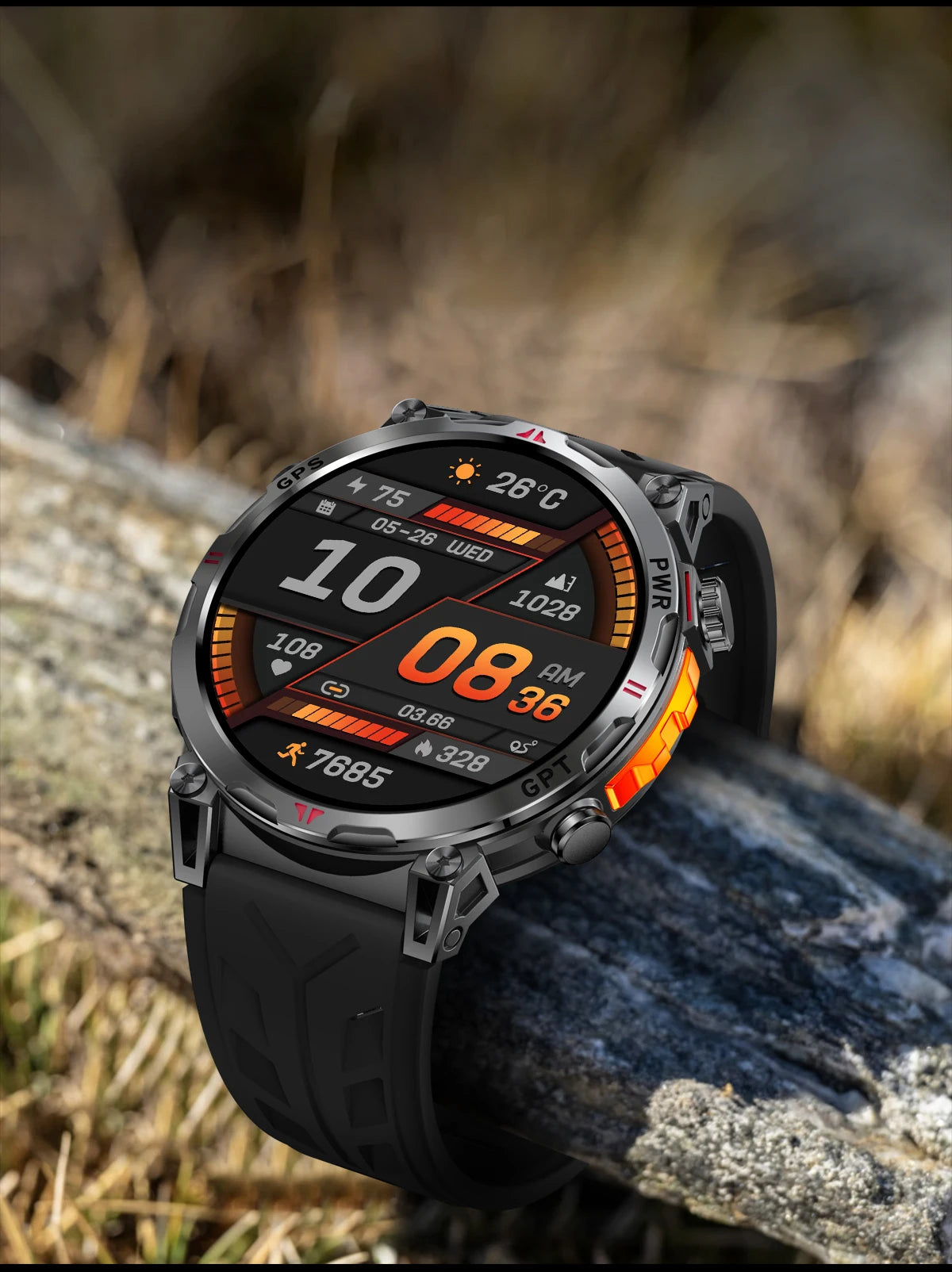 2025 New T-Rex 3 Ultra Original Military-Grade GPS Smart Watches Men Sport Tactics Compass BT Call Waterproof Swim Smart Bracelet