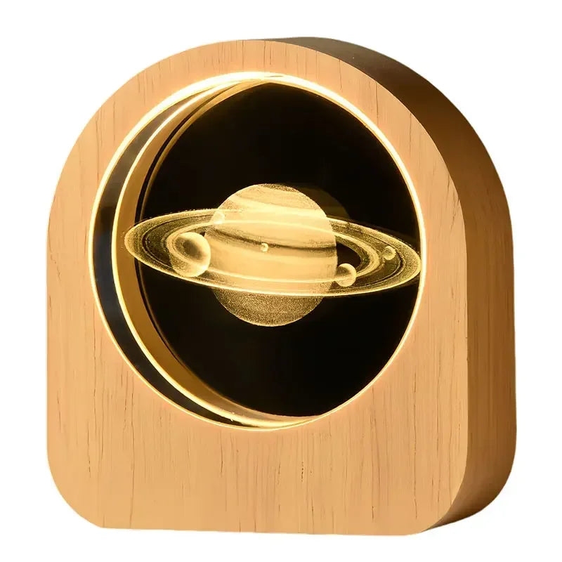 3D Laser Engraved Solar System Astronomy Crystal Glass Desktop Decoration Ornaments Valentine's Day Birthday Gift