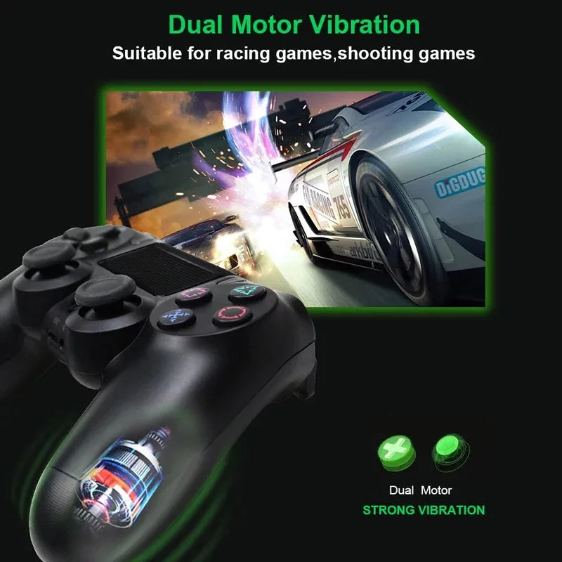 2025 New Game Controller for PS4/Slim/Pro Wireless Gamepad For PC Dual Vibration Joystick For IOS/Android