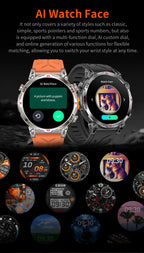 2025 New T-Rex 3 Ultra Original Military-Grade GPS Smart Watches Men Sport Tactics Compass BT Call Waterproof Swim Smart Bracelet