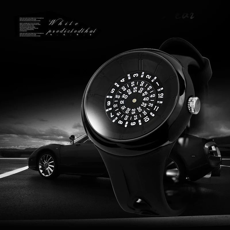 2023 men's gift Enmex creative industrial Lens and prism wristwatch coil design light sports fashion quartz watches