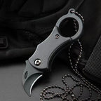 2024 New Outdoor Folding Knife EDC Key Fox Claw  Box Cutter Necklace Knife Camping Portable Self-defense Pocket Knife