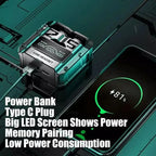 New TWS M25 Bluetooth 5.3 TWS Wireless Headphones with LED Display Stereo Headset Touch Control Earbuds Noise Reduction