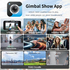 TOKQI M01 3-Axis Anti-Shake Handheld Gimbal Phone Stabilizer Foldable Holder Selfie Tripod with Fill Light for iPhone Smartphone