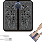Foot Massage Pad Electric Sole Massage Tool USB Charging Convenient Fast Suitable for Home and Travel Black