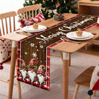Christmas Gnome Table Runner Merry Christmas Decorations for Home 2025 Xmas Party Decor Navidad Natal Noel Gifts New Year 2026