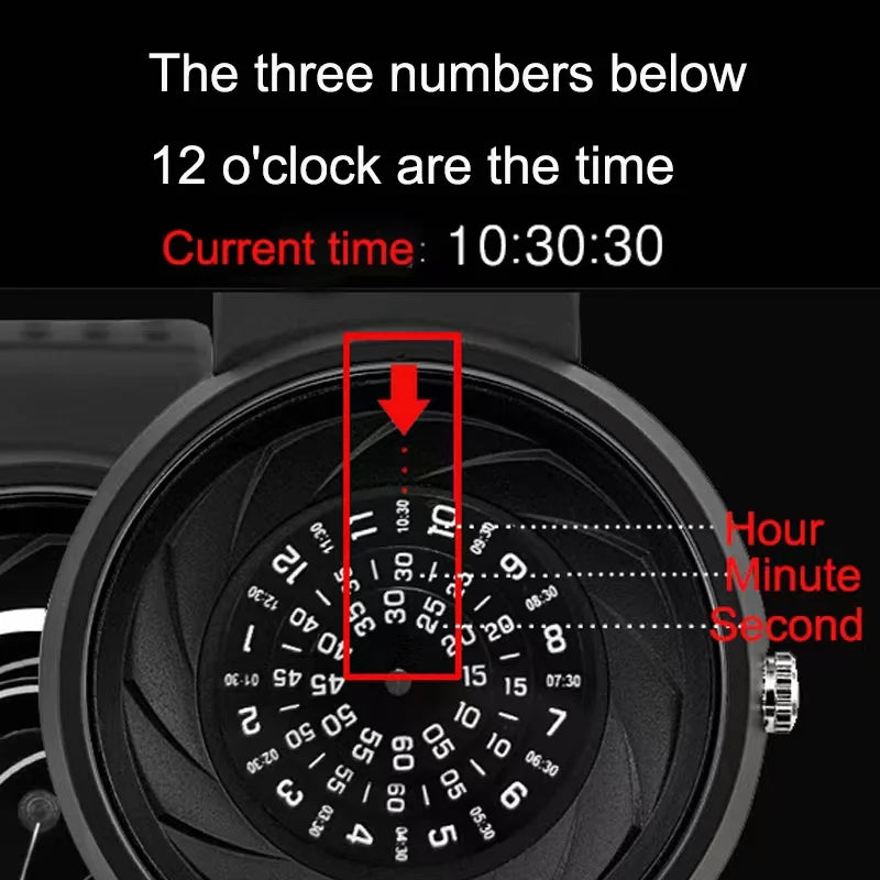 2023 men's gift Enmex creative industrial Lens and prism wristwatch coil design light sports fashion quartz watches