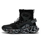 Street Red High Top Sneakers Man Fashion Platform Designer Running Shoes For Men Original Breathable Casual Men's Sports Shoes