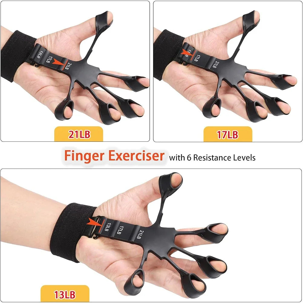 5-60kg Adjustable Hand Grip Strength Strengthener Trainer Full Set With Counter Wrist Forearm And Hand Exerciser For Muscle