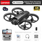 Lenovo D16 Drone 8K Aerial HD Profesional Dual-camera Helicopter Optical Flow Positioning Avoidance Bushless Motor GPS Drone UAV