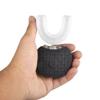 USB Rechargeable Sonic Electric Toothbrush 360 Degrees Intelligent Automatic Ultrasonic U-Shape with 4 Modes Timer + Blue Light