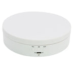 3 Speeds Electric Rotating Display Stand Mirror 360 Degree Turntable Jewelry Holder Battery/USB Power for Photography Shooting