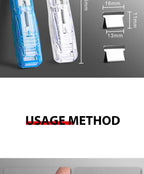 Traceless Reusable Hand Clamp Push Stapler, Paper Book File, Office, School Student Binder, Binding Tools, Supplies Accessories