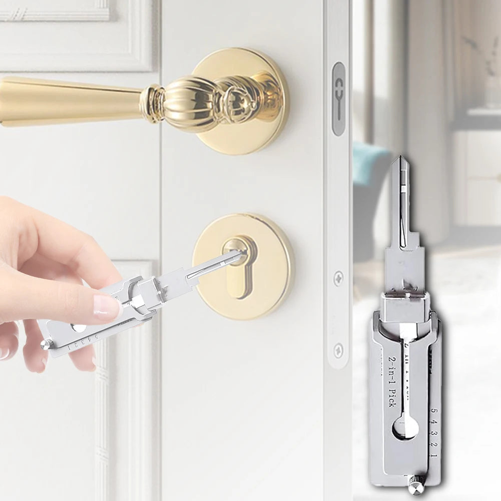 Stainless Steel Precision Tool SS001 O-ring Pickup Kit Hook Tool Maintenance Repair Kit Key Decoder Only for Straight Groove