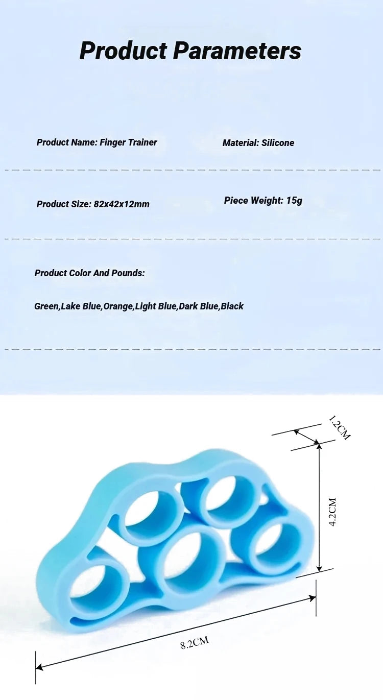 Silicone Five-Finger Training Hand Expanders Exerciser Wrist Stretcher Finger Gripper Expander Strength Rehabilitation Tensioner