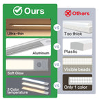 1pc LED Ultra-thin Motion Sensor Cabinet Light, Three-tone Light Counter Lighting, Magnetic USB Rechargeable Kitchen Night Light