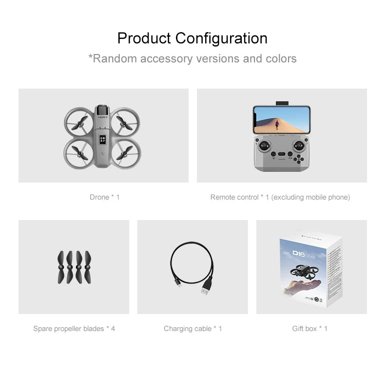 Lenovo D16 Drone 8K Aerial HD Profesional Dual-camera Helicopter Optical Flow Positioning Avoidance Bushless Motor GPS Drone UAV