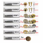 Stainless Steel Precision Tool SS001 O-ring Pickup Kit Hook Tool Maintenance Repair Kit Key Decoder Only for Straight Groove