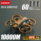 Lenovo D16 Drone 8K Aerial HD Profesional Dual-camera Helicopter Optical Flow Positioning Avoidance Bushless Motor GPS Drone UAV