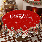 Christmas Tablecloth Christmas Decorations for Home 2025 Xmas Gifts Navidad New Year Winter Holiday Kitchen Dining Table Cover