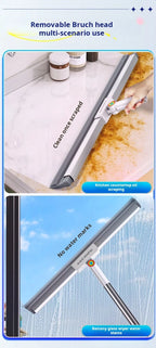 Silicone Scraper 50cm Wiper Floor Mop 360 Complete Household Magic Cleaning Broom Living Room Bathroom Cleaner Brooms Tool