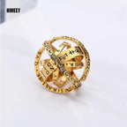 Metamorphic Astronomical Ball Ring for Men and Women Reversed Metamorphic Cosmic Ball Ring Retro Style Couple Necklace Jewelry