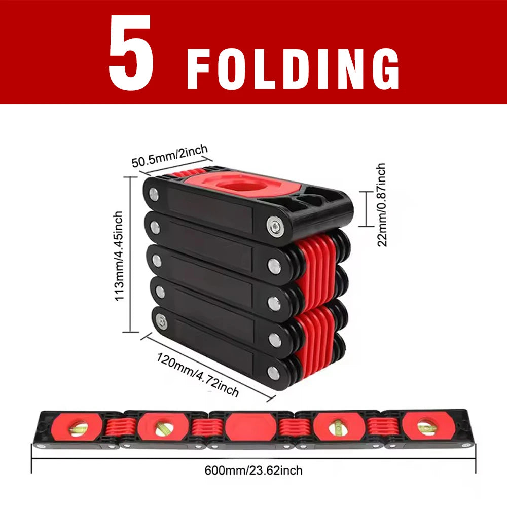 Multifunctional Folding Level Polygon  Precision Gauge Woodworking Pipe Stair Corner Folding Extension Tool