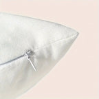 Charming Christmas Reindeer 18x18 Inch Throw Pillow Cover - Soft Short Plush with Zipper Closure for Bedroom & Living Room Decor