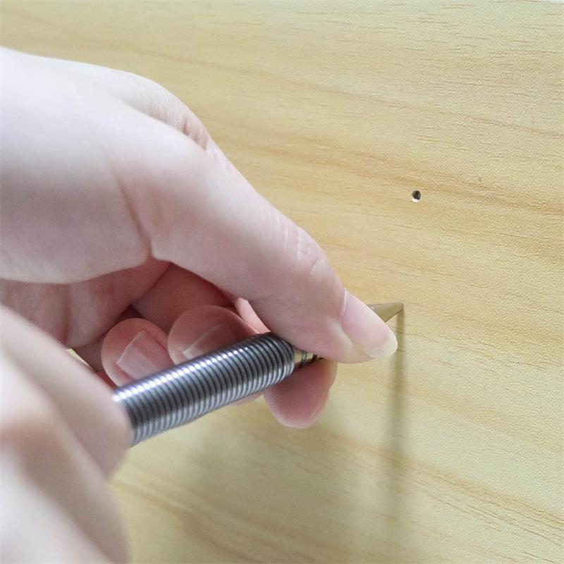 Juego de clavos con resorte de doble cabezal para herramientas de perforación