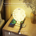 Lámpara de mesa LED con diseño de árbol en espiral para decoración creativa del hogar