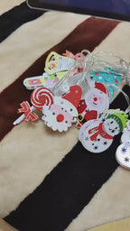 Christmas LED Light String Santa Claus Elk Snowman Xmas Ornament String Light Christmas Decorations New Year Navidad Gift