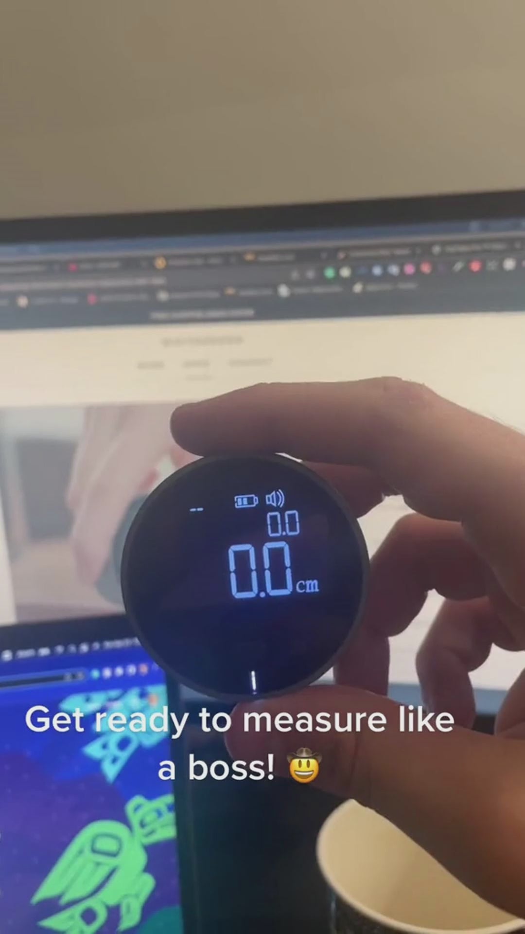 Regla eléctrica con pantalla LCD HD, medidor Digital, cinta métrica electrónica recargable multifuncional, Mini herramientas de medida