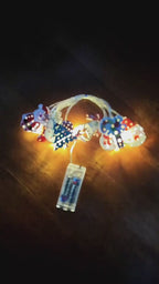 Christmas LED Light String Santa Claus Elk Snowman Xmas Ornament String Light Christmas Decorations New Year Navidad Gift