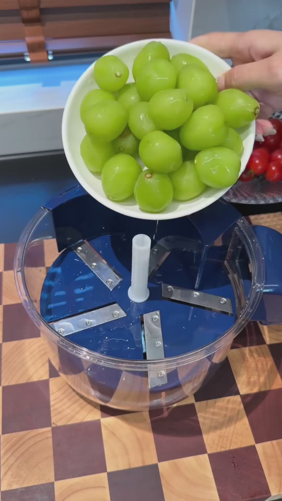 Pelador de uvas eléctrico automático, recargable, manos libres, para frutas y verduras, utensilios de cocina